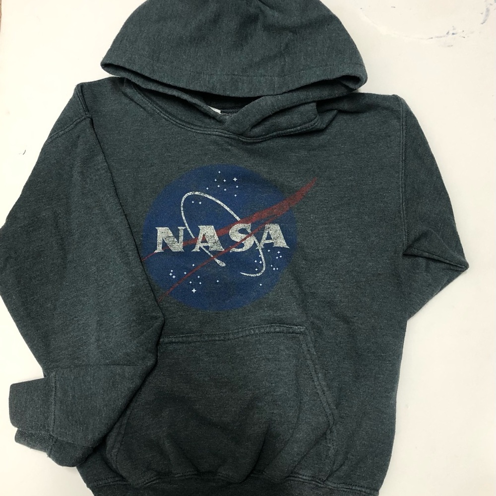 Gildan Gray Hoodie with NASA Logo